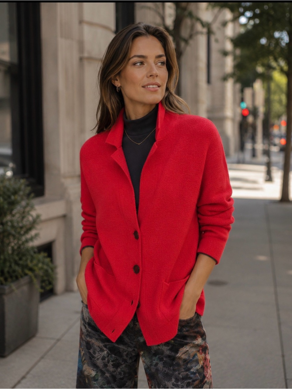 Anthropologie Sandy Wool Cotton blend Sweater Jacket XS